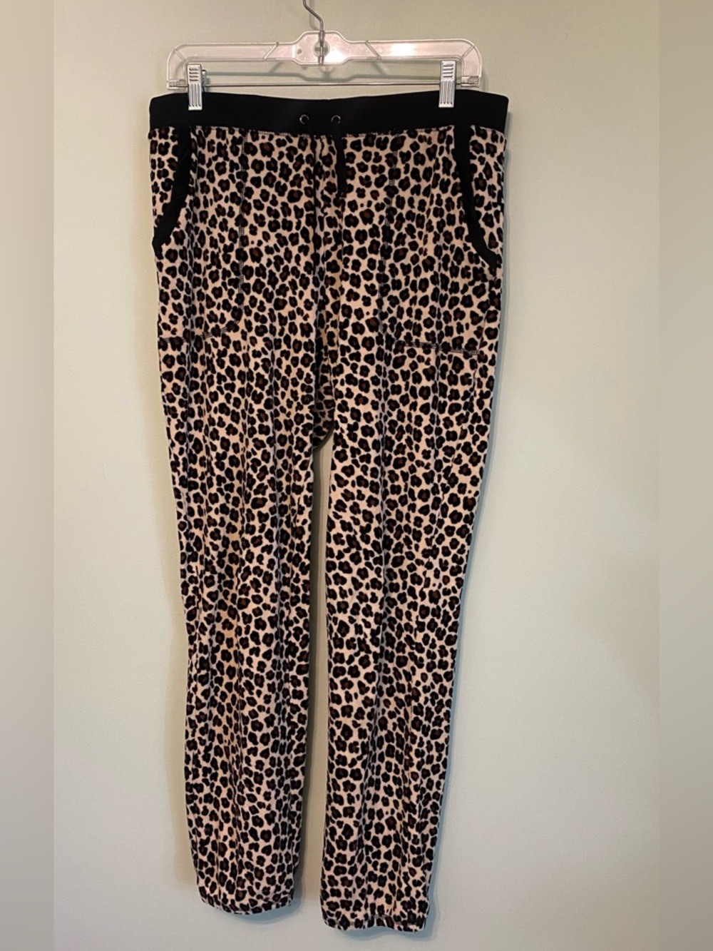 Juicy Couture Black & Leopard Print Lounge Pants